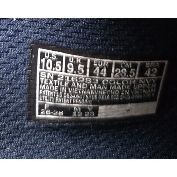 SKECHERS Go Walk Max-Free hands Slip-ins Men's NAVY size US 10.5 - Picture 4 of 9